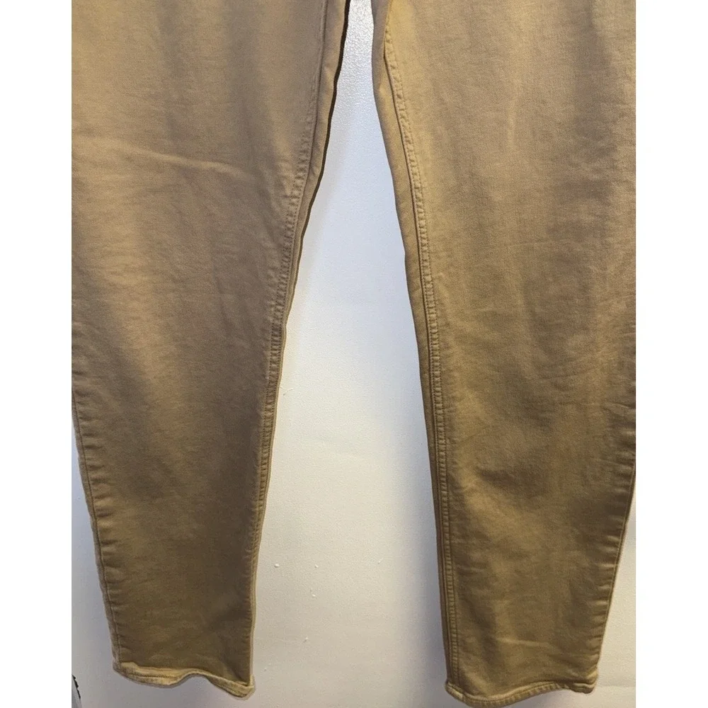 Banana Republic Chino Pants Mens Traveler Slim Fit 34X33 Tan Stretch 5 Pocket